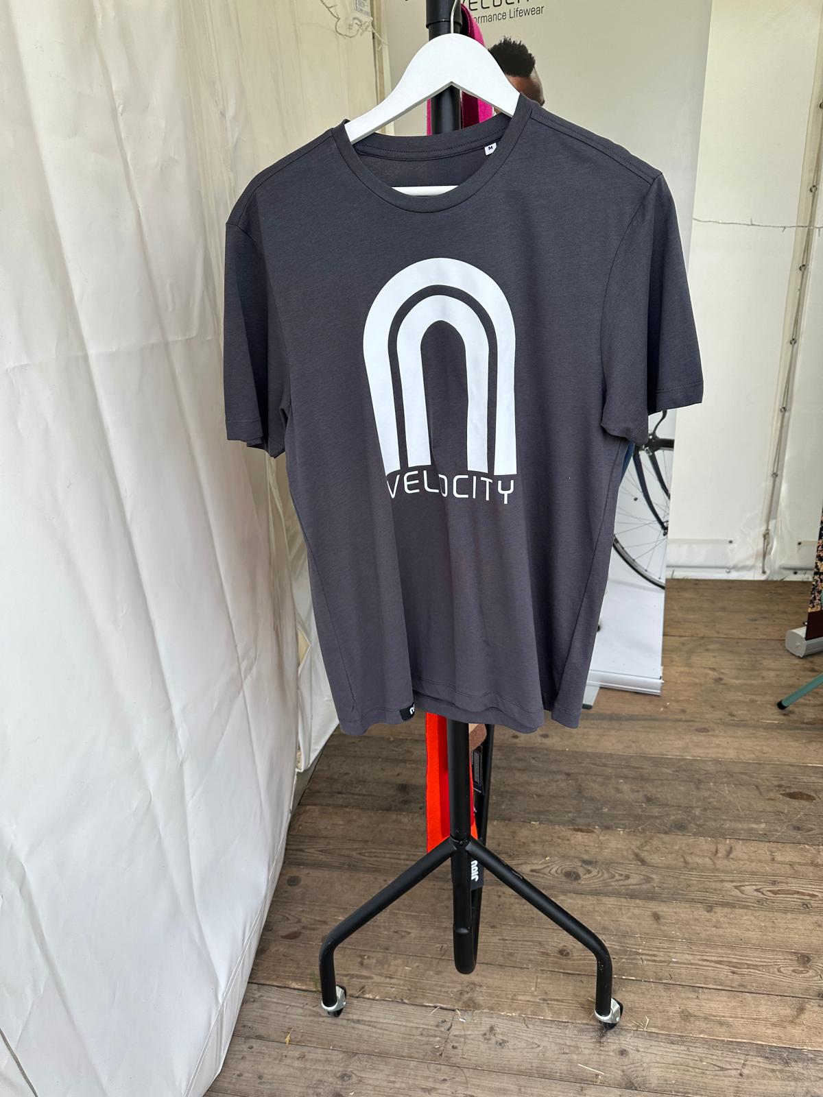 T-shirt with white logo