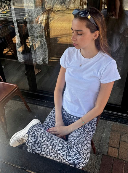 The Signature Flare - Indigo and Ivory Long Length