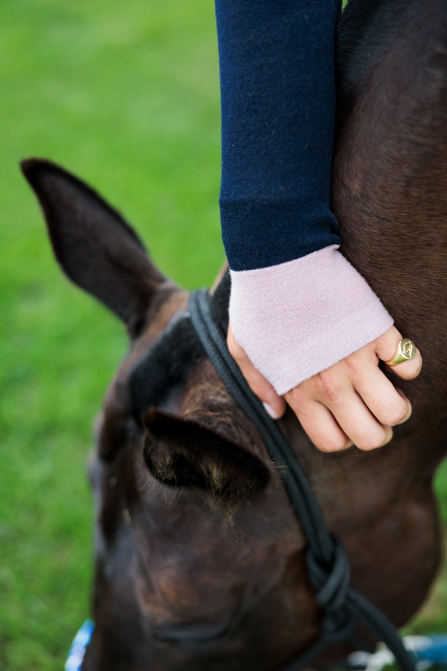 Second Skin - Dark Blue with Dusky Pink