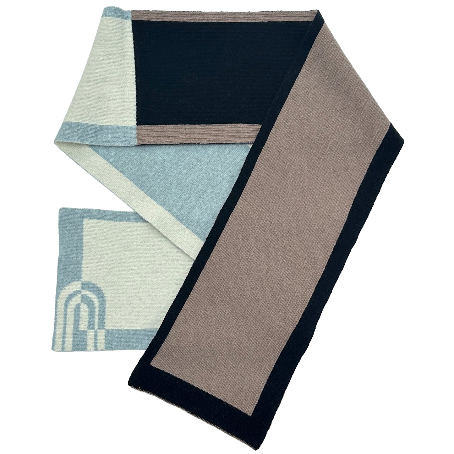 Colour Block Scarf - Stonechat