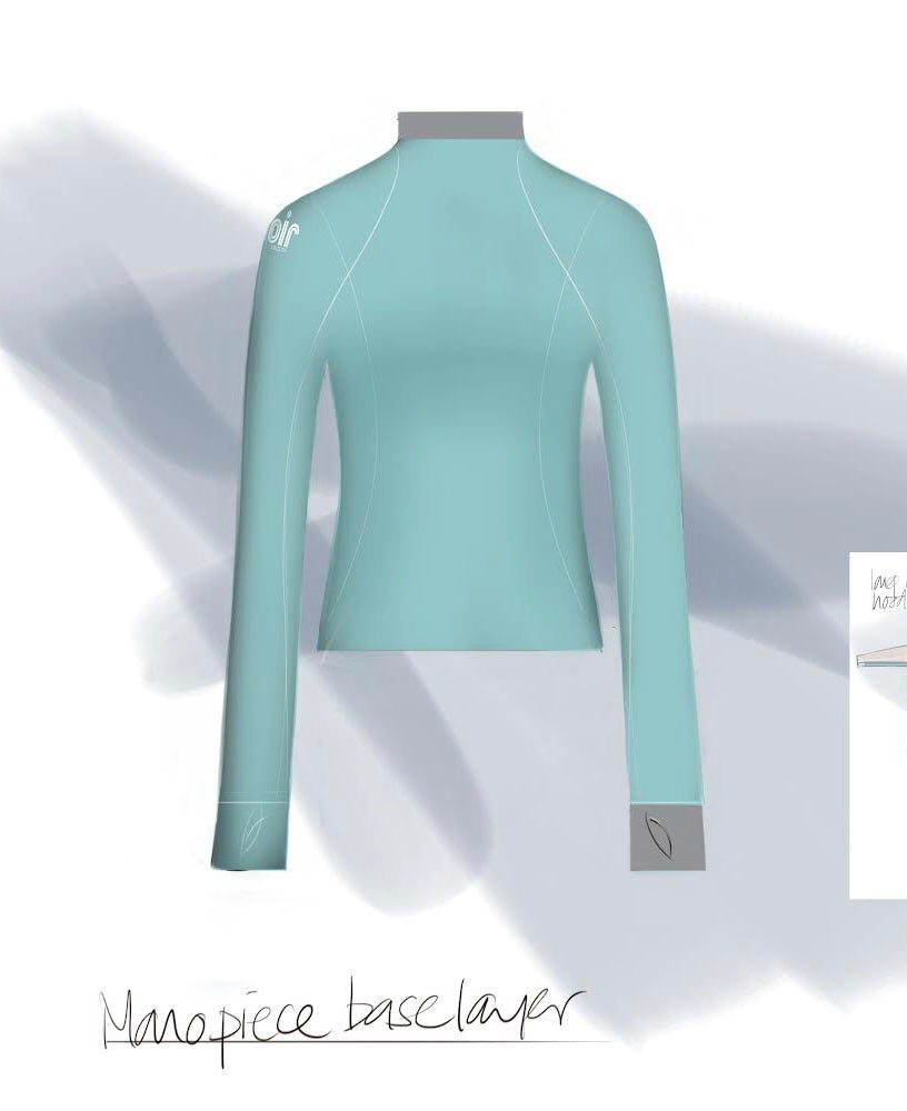 Second Skin - Aqua with Grey