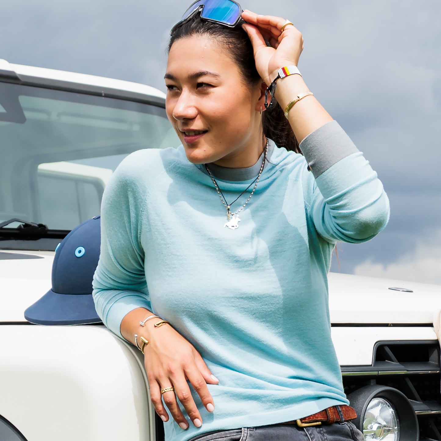 Second Skin - Aqua with Grey