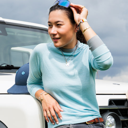 Second Skin - Aqua with Grey