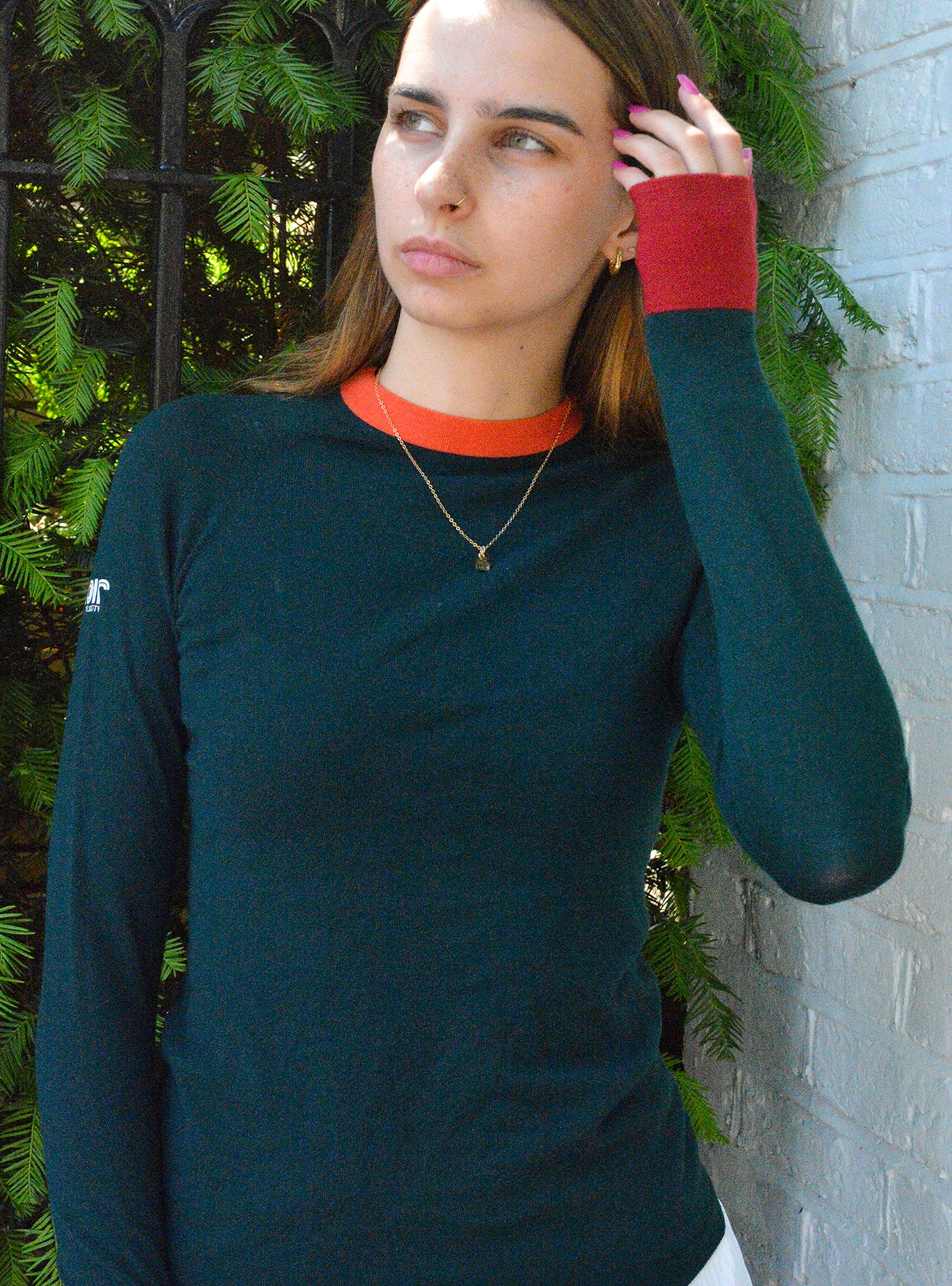 Second Skin - Pine Green with Orange and Cherry Red